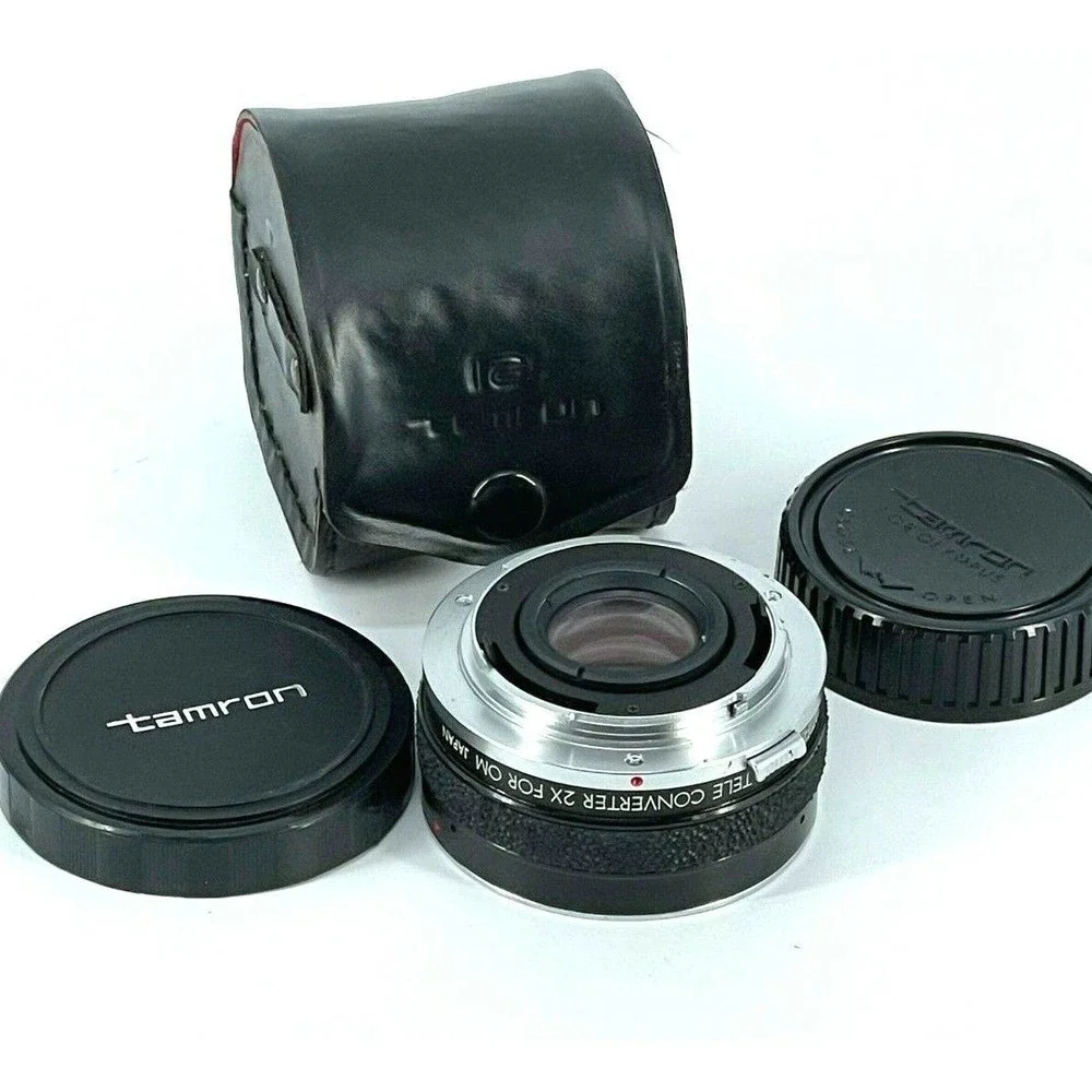 Tamron MC TELE CONVERTER 2X For OM olympus , w/CASE & CAPS. EUC